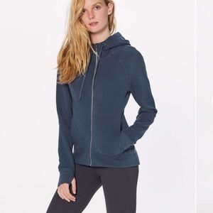 LULULEMON Warm For Winter navy full zip hoodie jacket